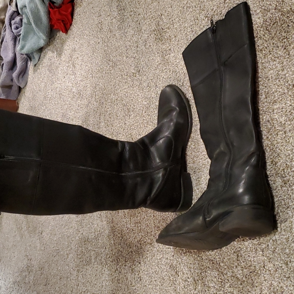 Black knee high boots size 6.5